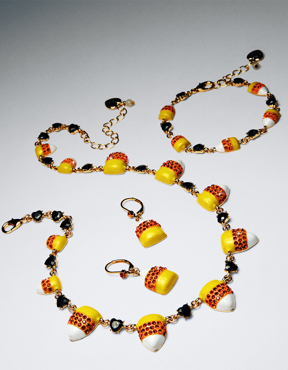 CANDY CORN LEVERBACK EARRING ORANGE - JEWELRY - Betsey Johnson - view 2