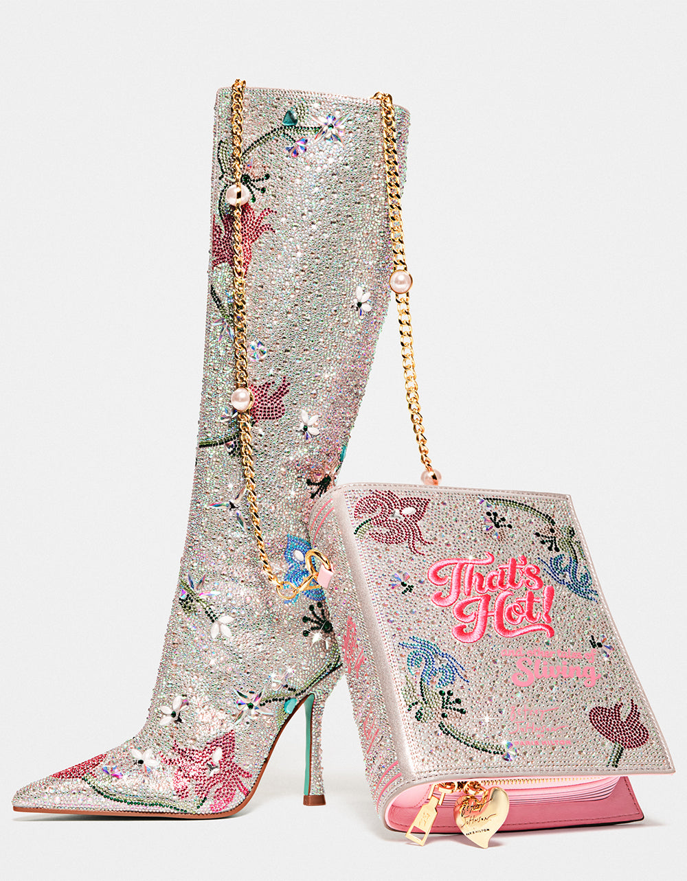 THAT'S HOT! BOOK BAG SILVER MULTI - HANDBAGS - Betsey Johnson - view 12