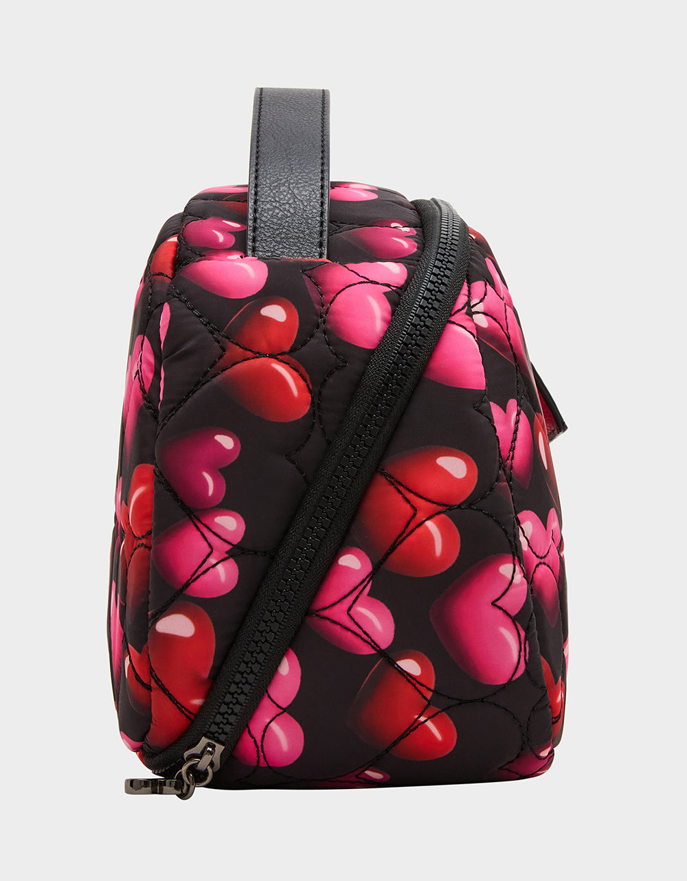 LOAF COSMETIC CASE WITH MIRROR BLACK/MULTI - HANDBAGS - Betsey Johnson