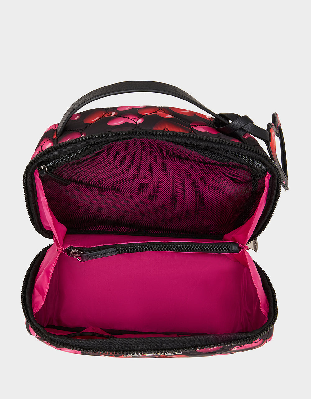 LOAF COSMETIC CASE WITH MIRROR BLACK/MULTI - HANDBAGS - Betsey Johnson