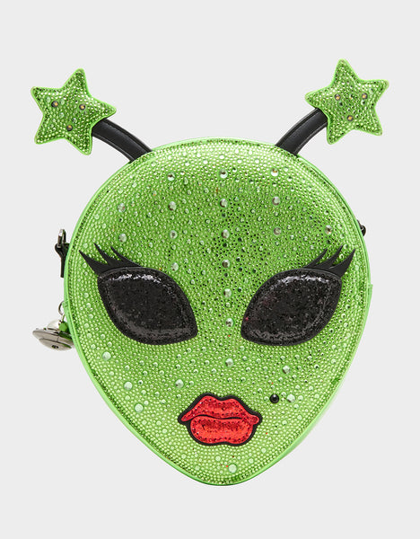 KITSCH OUT OF YOUR ORBIT GREEN Women's Alien Kitsch Crossbody