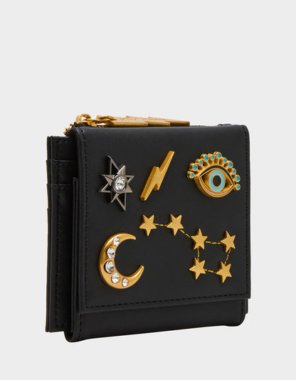 CELESTIAL BIFOLD WALLET BLACK - HANDBAGS - Betsey Johnson