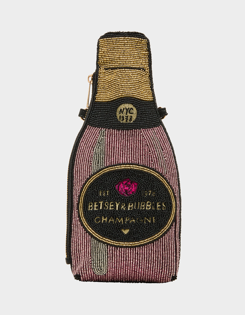 KITSCH BUBBLES SHOULDER BAG PINK - HANDBAGS - Betsey Johnson