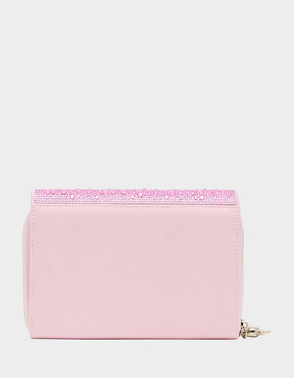 CANDY HEARTS WALLET ON CHAIN PINK - HANDBAGS - Betsey Johnson