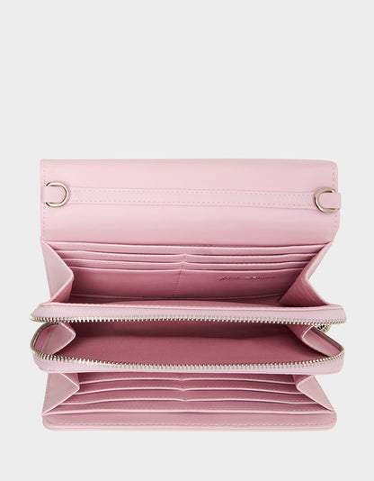 CANDY HEARTS WALLET ON CHAIN PINK - HANDBAGS - Betsey Johnson