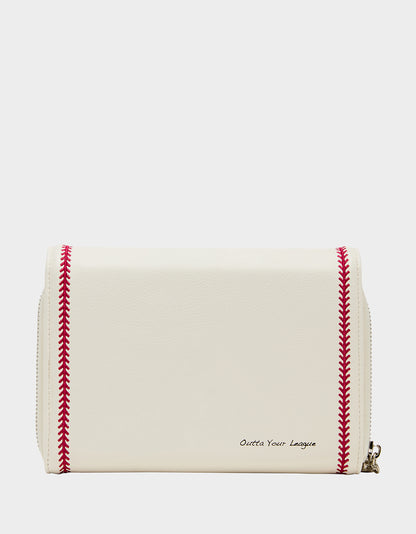 GRAND SLAM WALLET ON CHAIN CREAM - HANDBAGS - Betsey Johnson