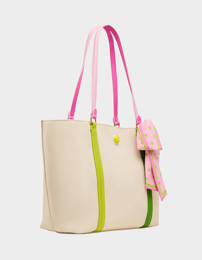 MISS MATCH TOTE NATURAL MULTI - HANDBAGS - Betsey Johnson