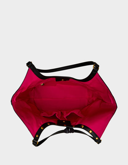 GET AHEAD TOTE BLACK - HANDBAGS - Betsey Johnson