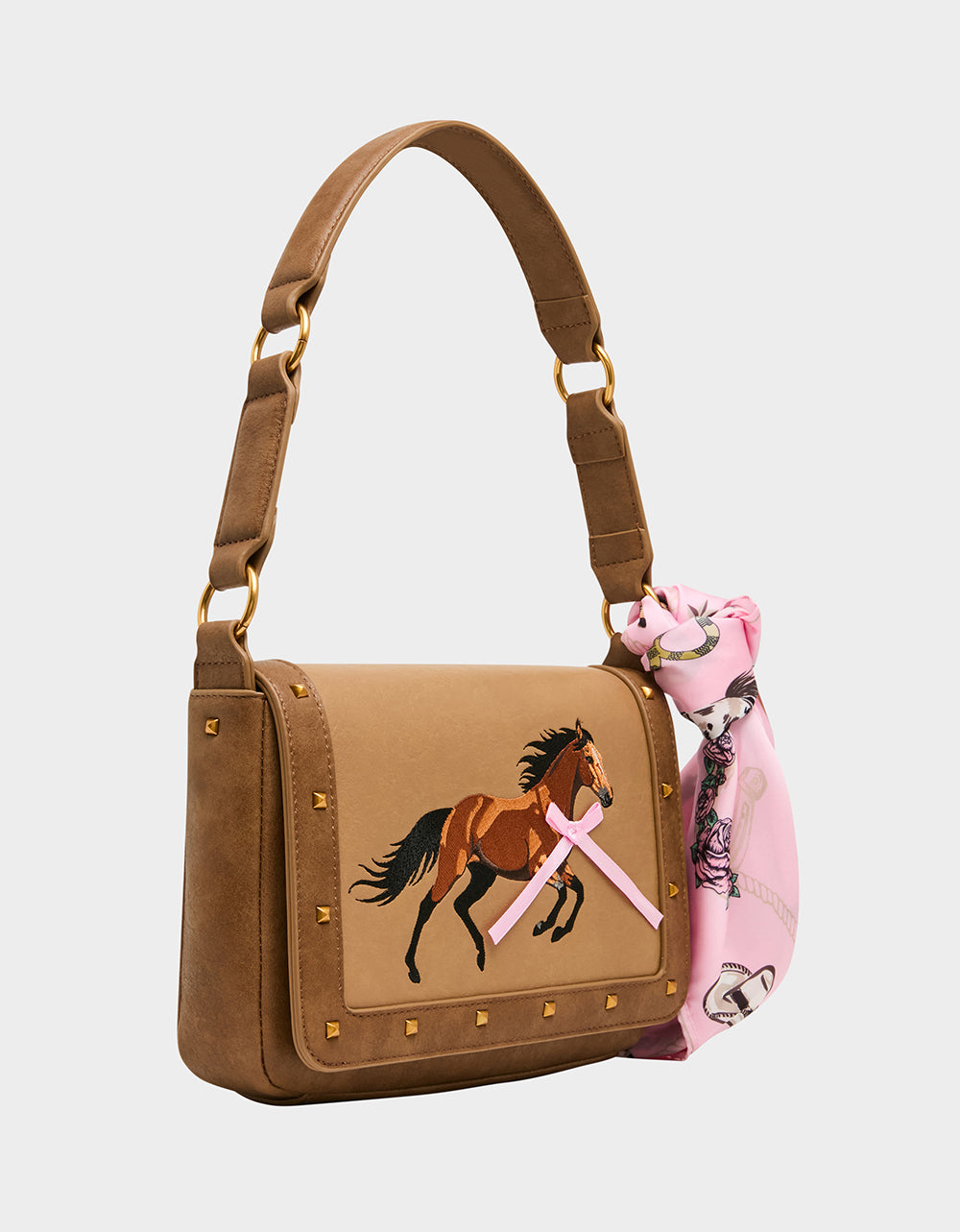 THE MANE EVENT SHOULDER BAG BROWN Western Horse Women's Handbag