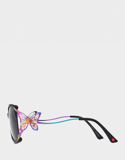 BLAZING STAR SUNGLASSES BLACK - ACCESSORIES - Betsey Johnson