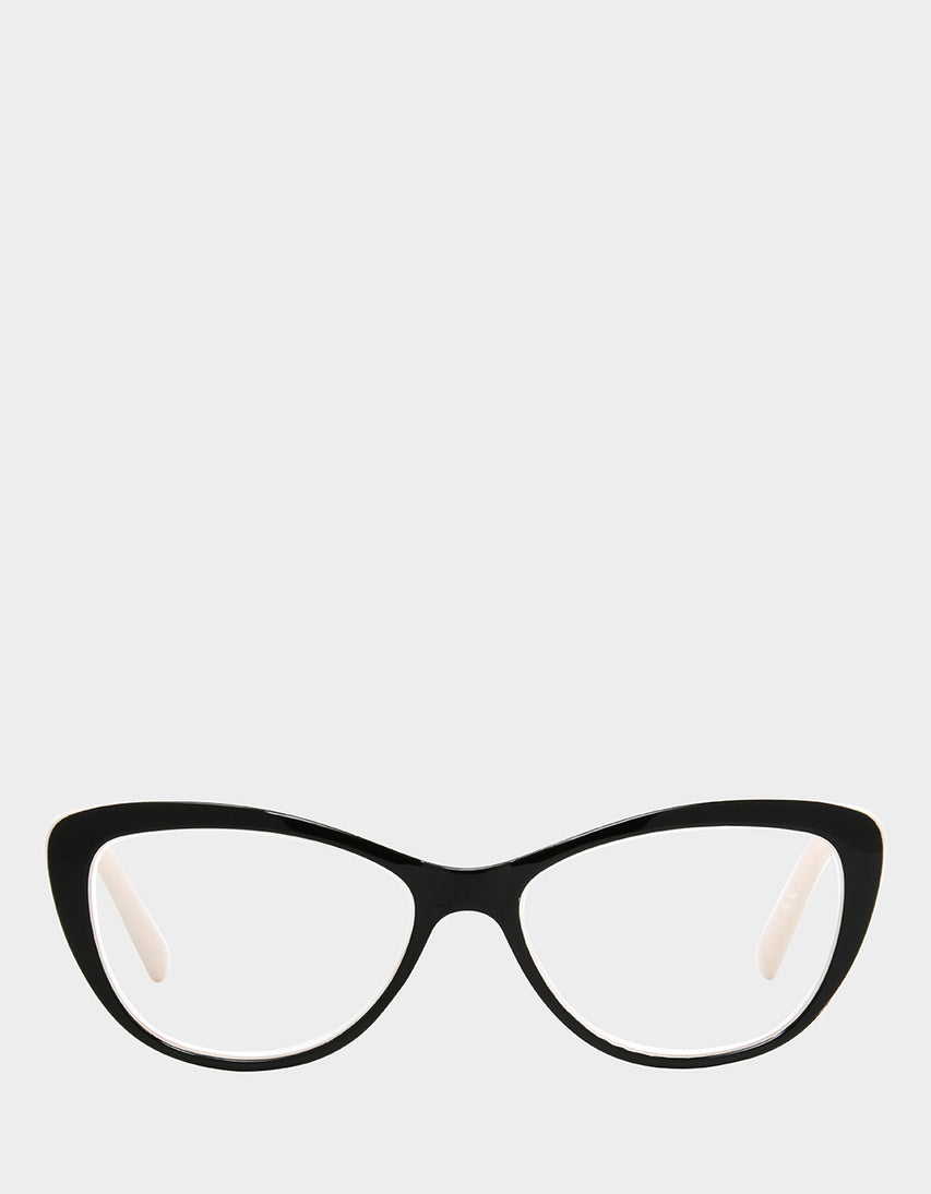 EFFORTLESS CHIC CAT EYE READING GLASSES BLACK - ACCESSORIES - Betsey Johnson