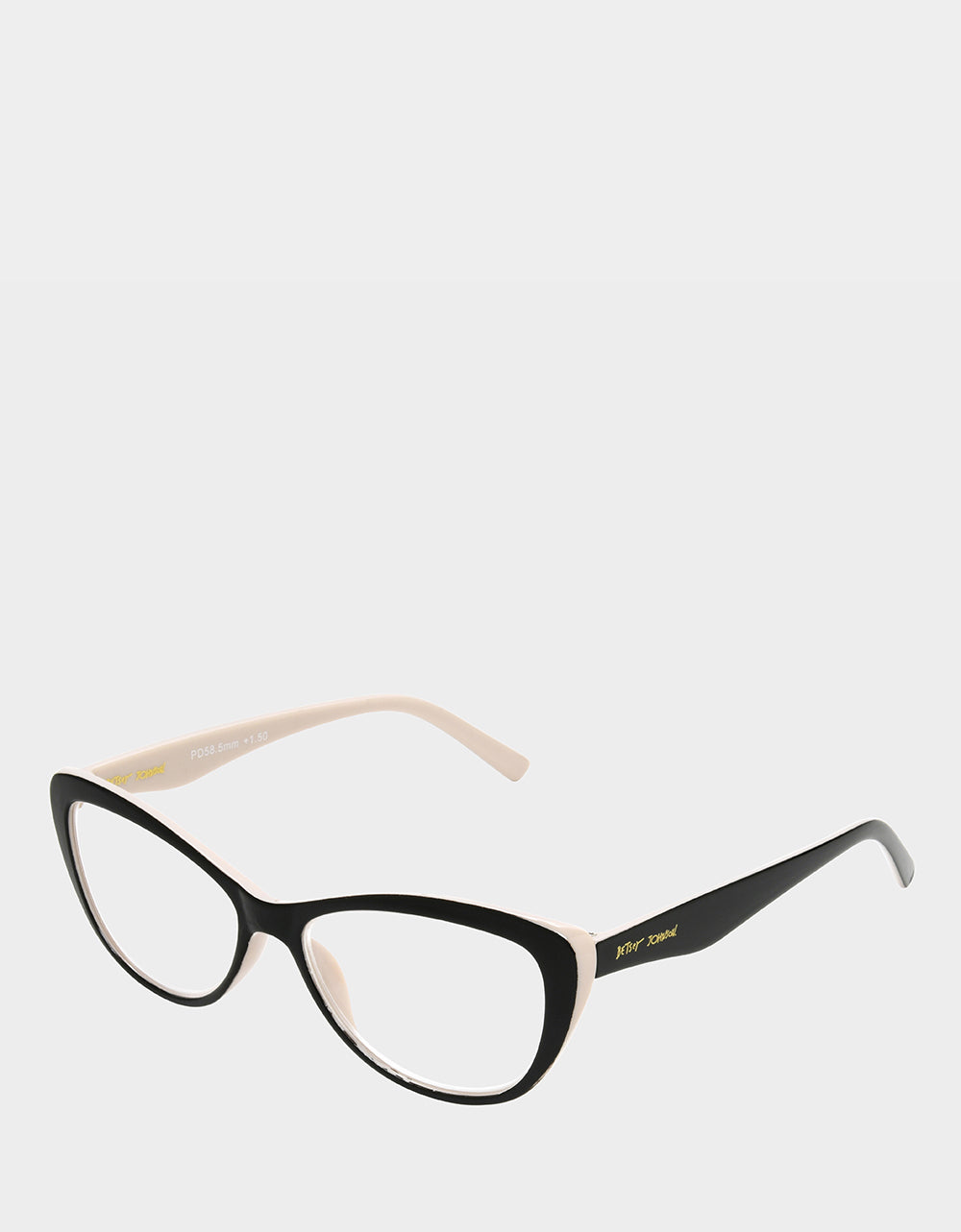 EFFORTLESS CHIC CAT EYE READING GLASSES BLACK - ACCESSORIES - Betsey Johnson