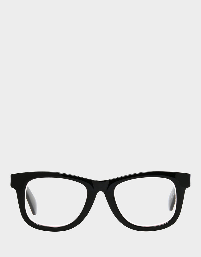 RADIATE JOY SQUARE READING GLASSES BLACK - ACCESSORIES - Betsey Johnson