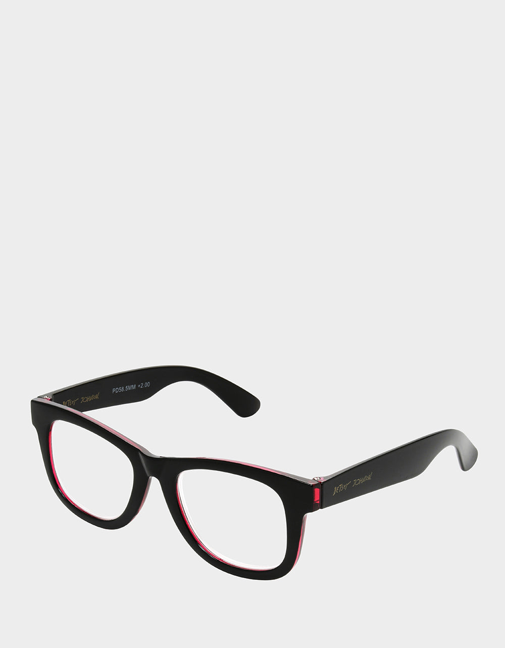 RADIATE JOY SQUARE READING GLASSES BLACK - ACCESSORIES - Betsey Johnson