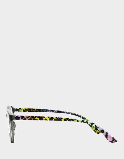 CAREFREE DAYS ROUND READING GLASSES LIGHT GREY - ACCESSORIES - Betsey Johnson