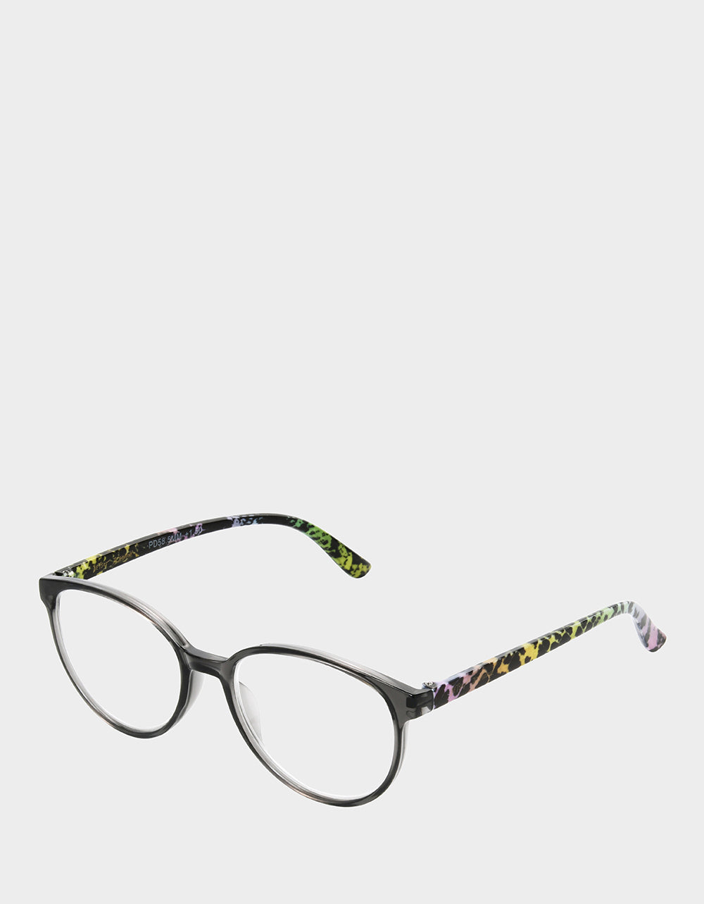 CAREFREE DAYS ROUND READING GLASSES LIGHT GREY - ACCESSORIES - Betsey Johnson