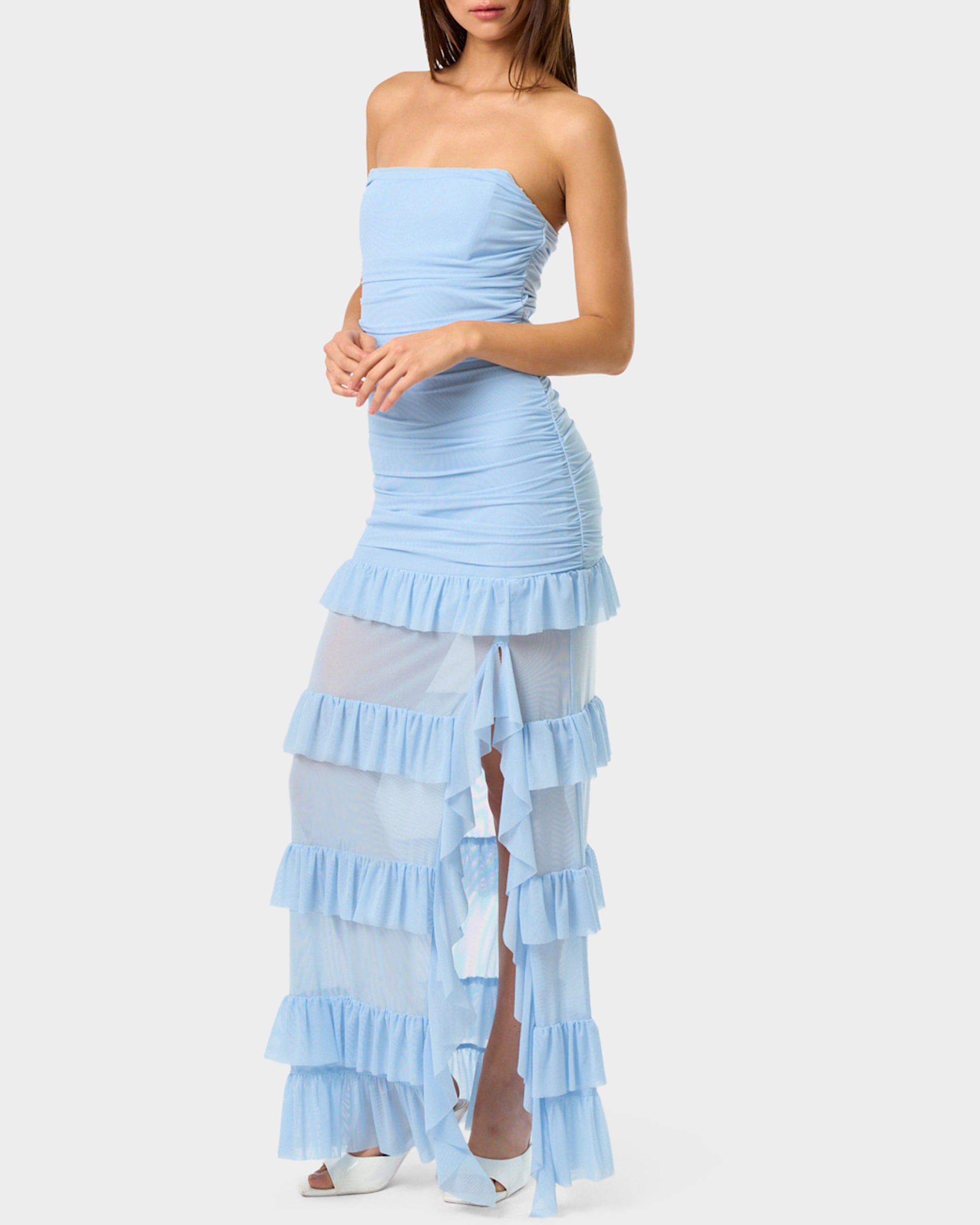 BLUE MIRAGE GOWN LIGHT BLUE - APPAREL - Betsey Johnson - view 5