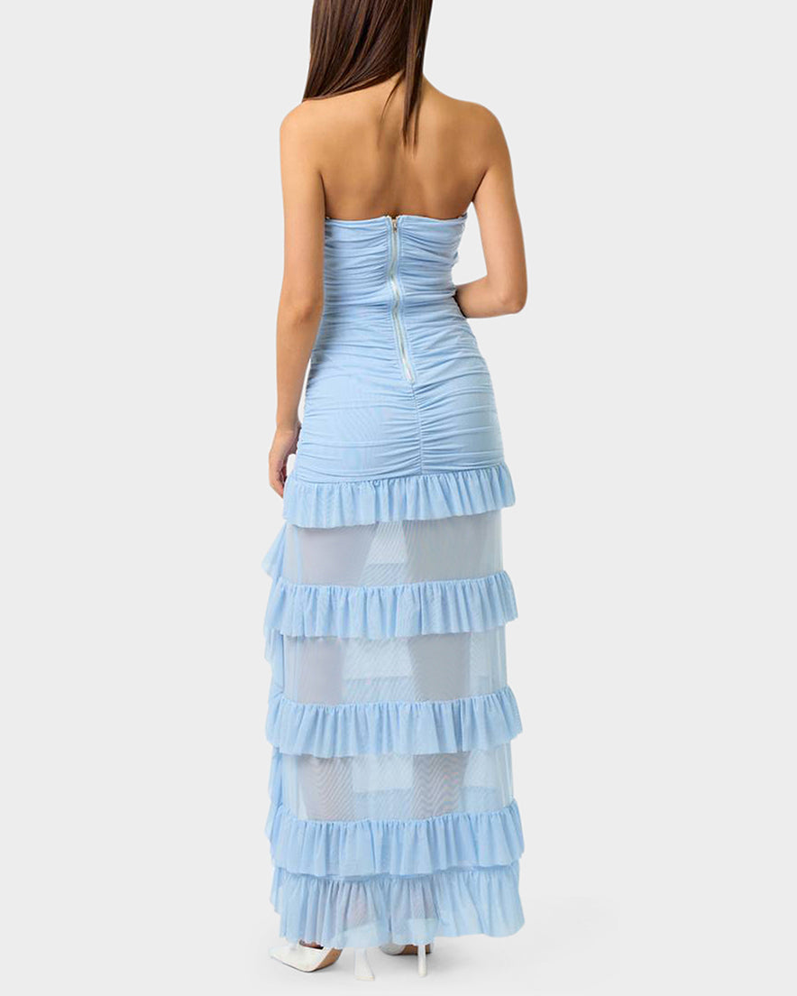 BLUE MIRAGE GOWN LIGHT BLUE - APPAREL - Betsey Johnson - view 3