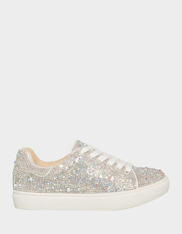 Betsey Johnson Women's Sidny Sneaker, Rhinestone, 5