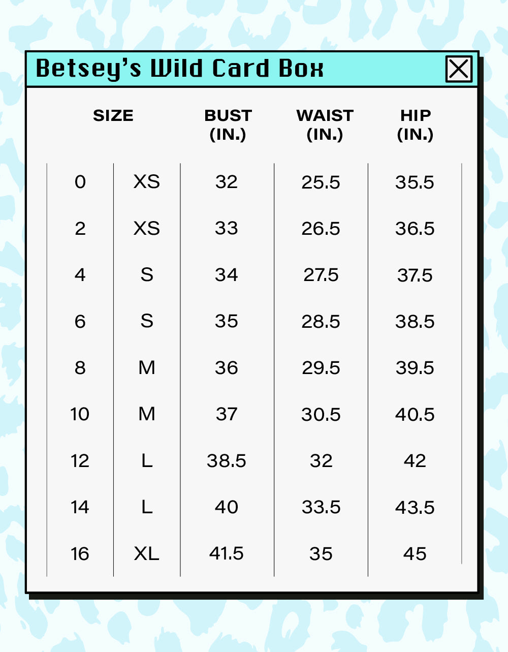 BETSEY'S WILD CARD BOX: FEISTY