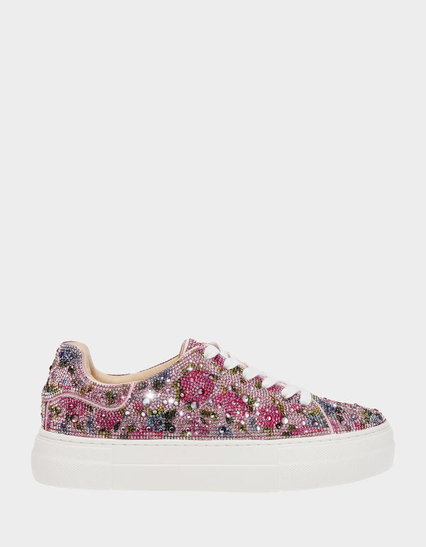 Tennis-style floral shoes girl | Monnalisa United Kingdom