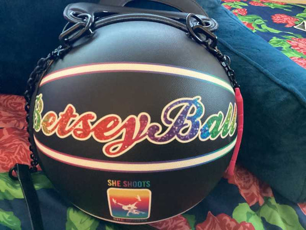 KITSCH BETSEY BALL CROSSBODY BLACK | RE:LUV - HANDBAGS - Betsey Johnson