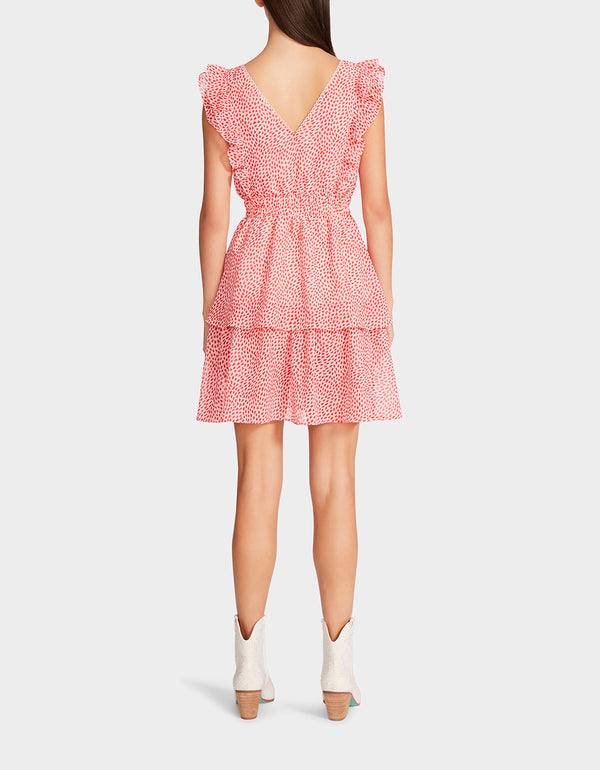 TINY HEARTS MINI DRESS PINK - APPAREL - Betsey Johnson