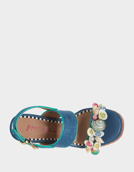 SHELLIE DENIM MULTI | Women's Heels – Betsey Johnson