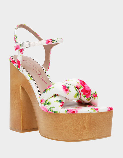 MANDEE WHITE MULTI - SHOES - Betsey Johnson