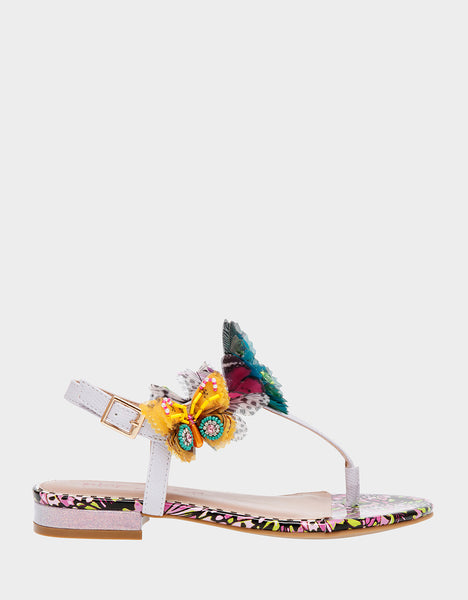 PRILLA LILAC | Butterfly Sandals – Betsey Johnson