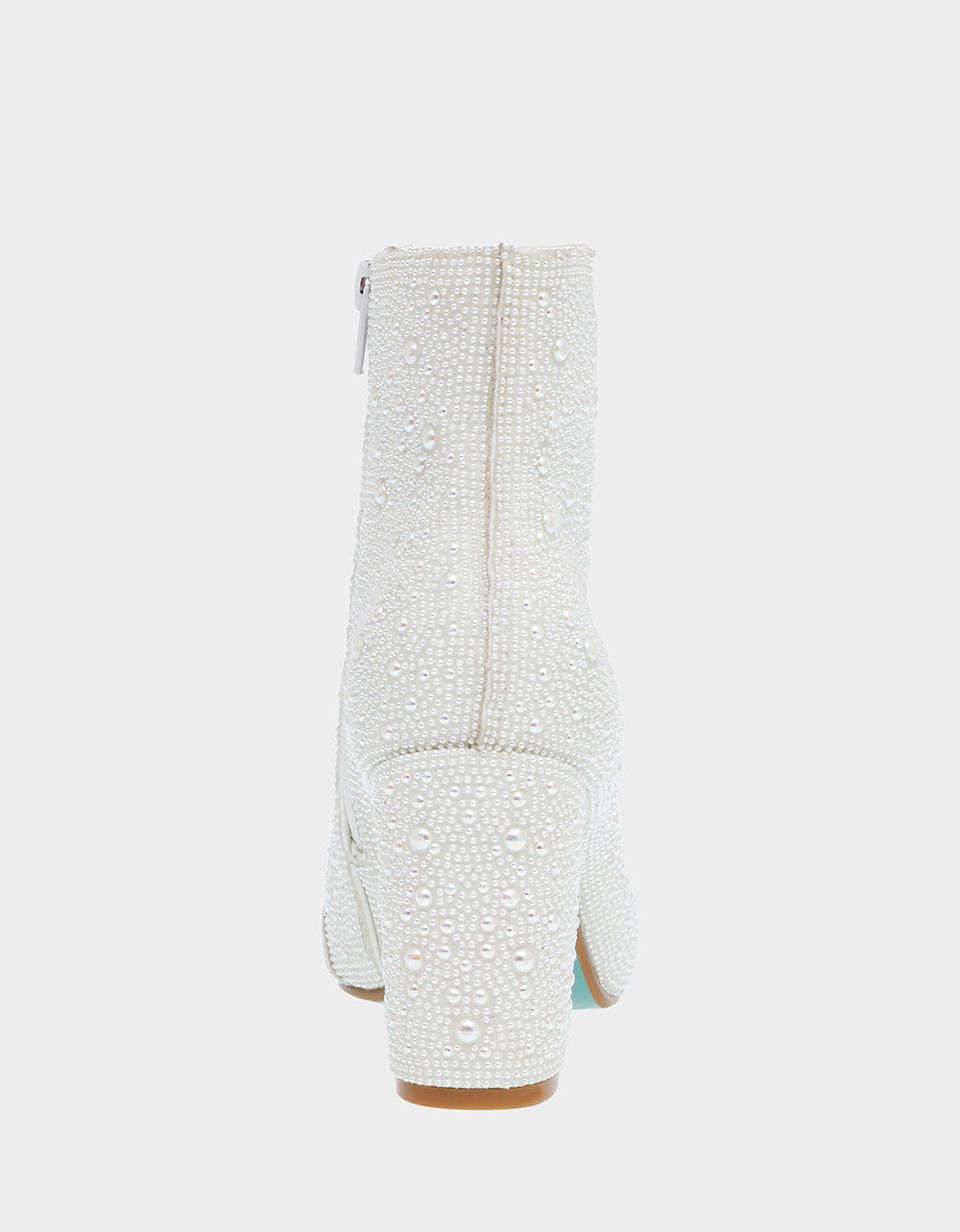 CADY IVORY Pearl Bootie | Pearl Rhinestone Booties | Women’s Boots ...