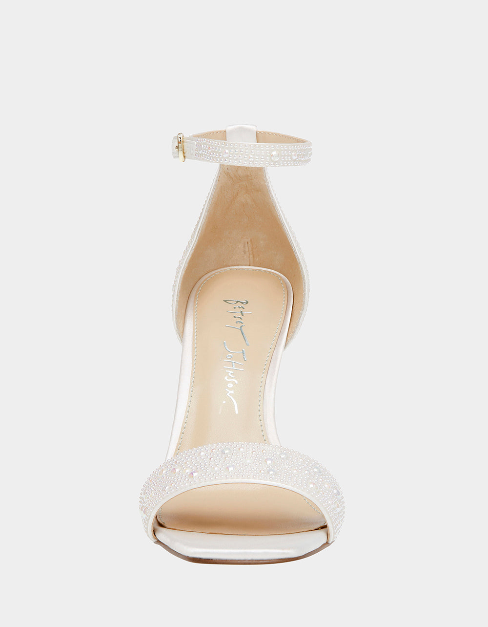 DANI IVORY Heels | Pearl Bridal Heels | Ankle Strap Bridal Heels ...
