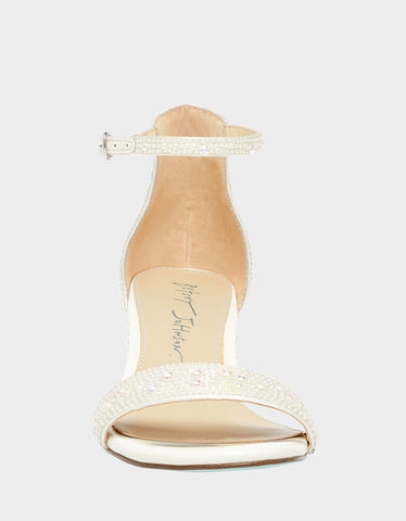 Betsey good Johnson pearl heels (8) - SB Beth ivory