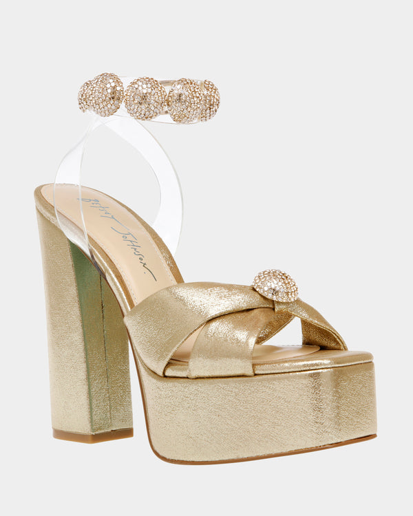 MASON GOLD | Gold Platform Heels – Betsey Johnson