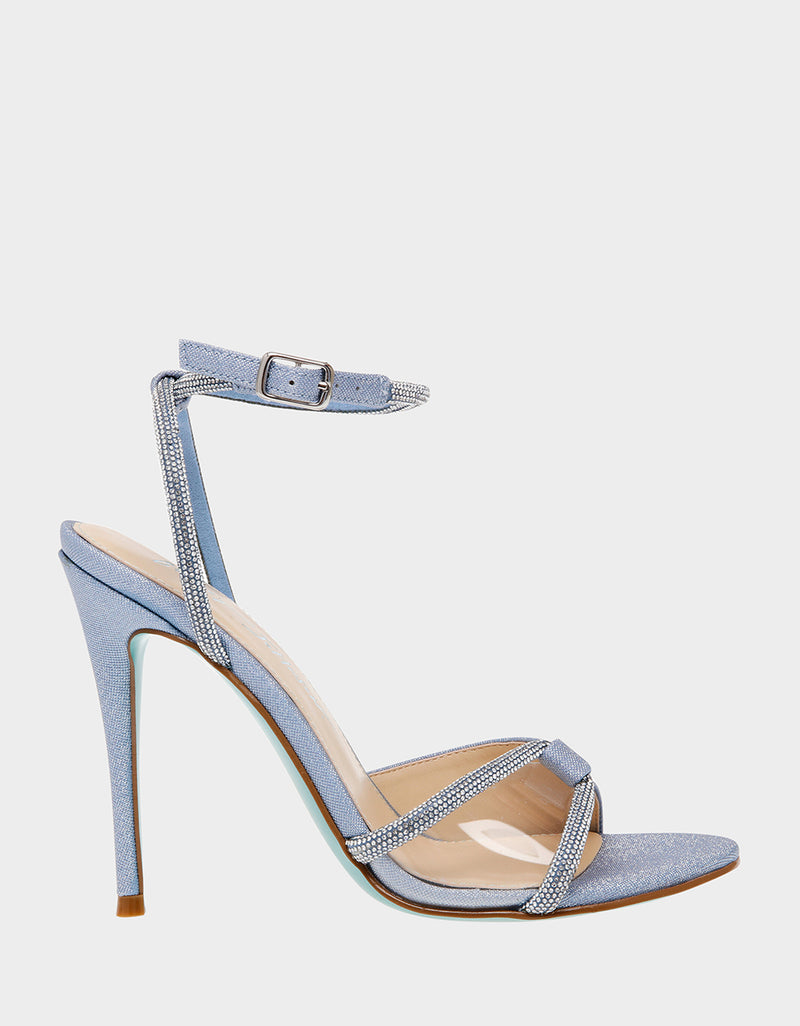 Blue on sale strap heels