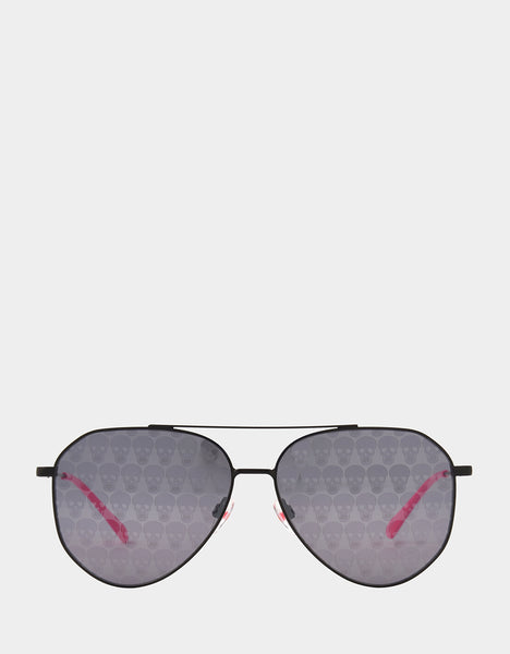 THE FINE PRINT SUNGLASSES BLACK | Women display picture 3