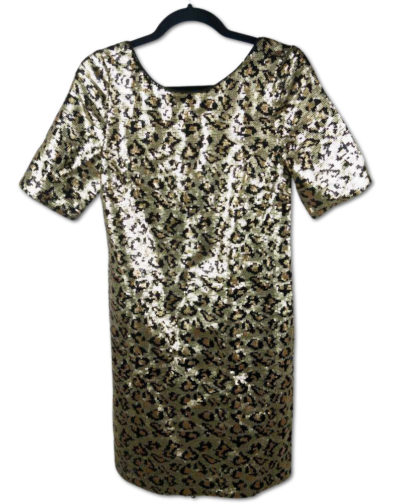Cheetah Sequin Dress | RE:LUV