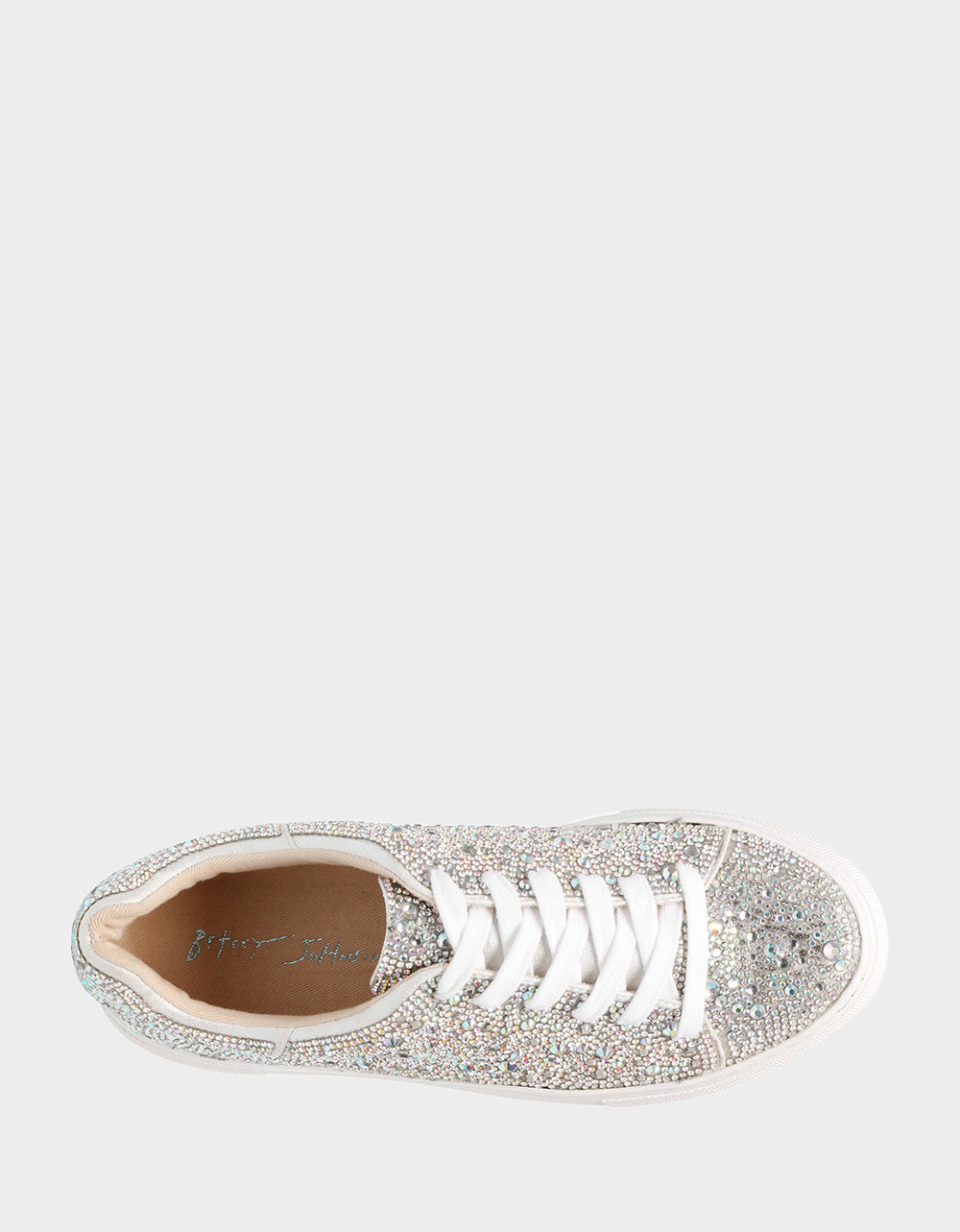 SIDNY RHINESTONES Lace Up Sneakers | Sparkly Rhinestone Sneakers ...
