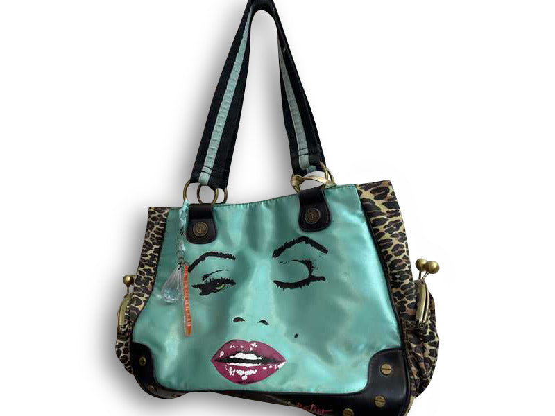 BETSEYVILLE By BETSEY JOHNSON Diamond Girl Wink Marilyn Monroe Shoulder Bag